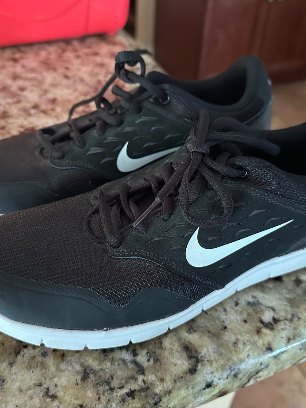 Nike Black Sneakers with White Swoosh